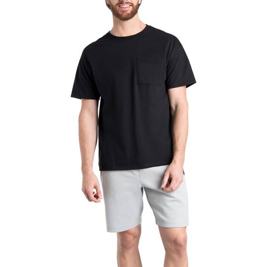 Fruit of the Loom EverSoft Mens Short Sleeve Pocket T-Shirt Pack
